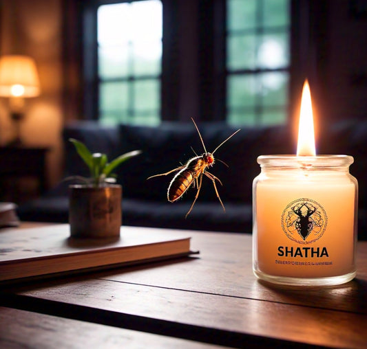 Mosquito and insect repellent candle